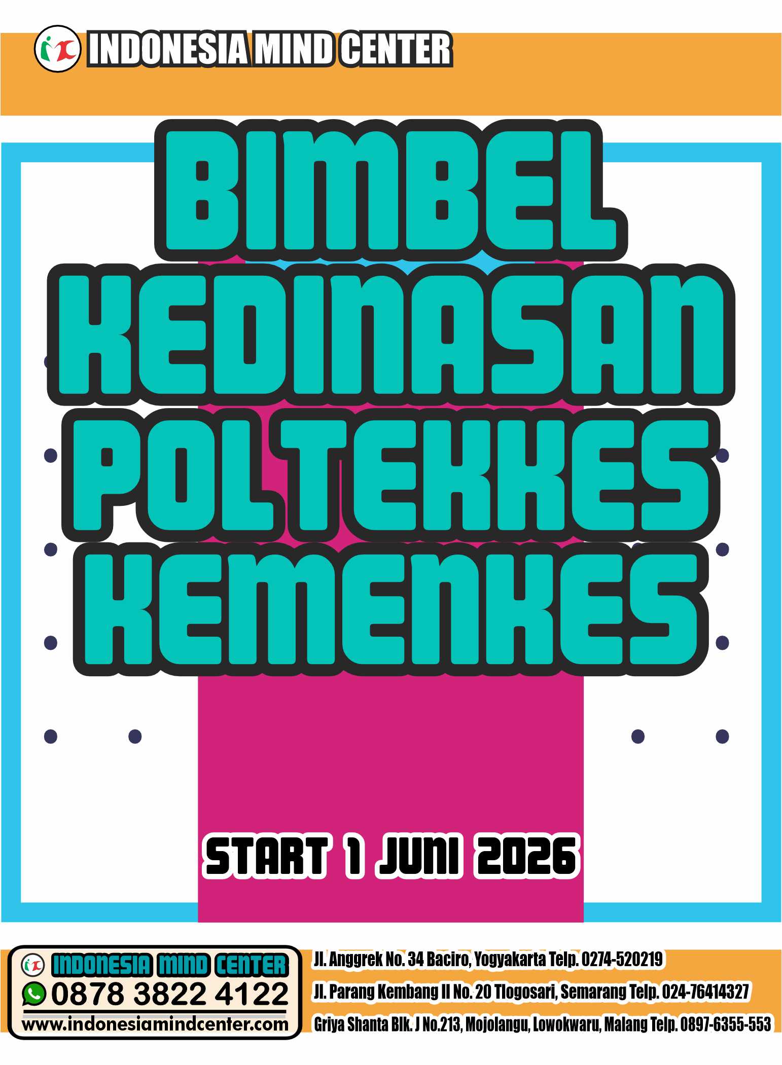 BIMBEL KEDINASAN POLTEKKES KEMENKES 2026 START 1 JUNI 2026