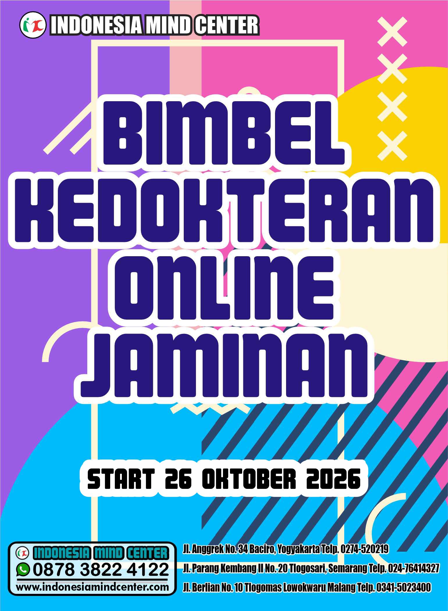 BIMBEL KEDOKTERAN ONLINE JAMINAN START 26 OKTOBER 2026