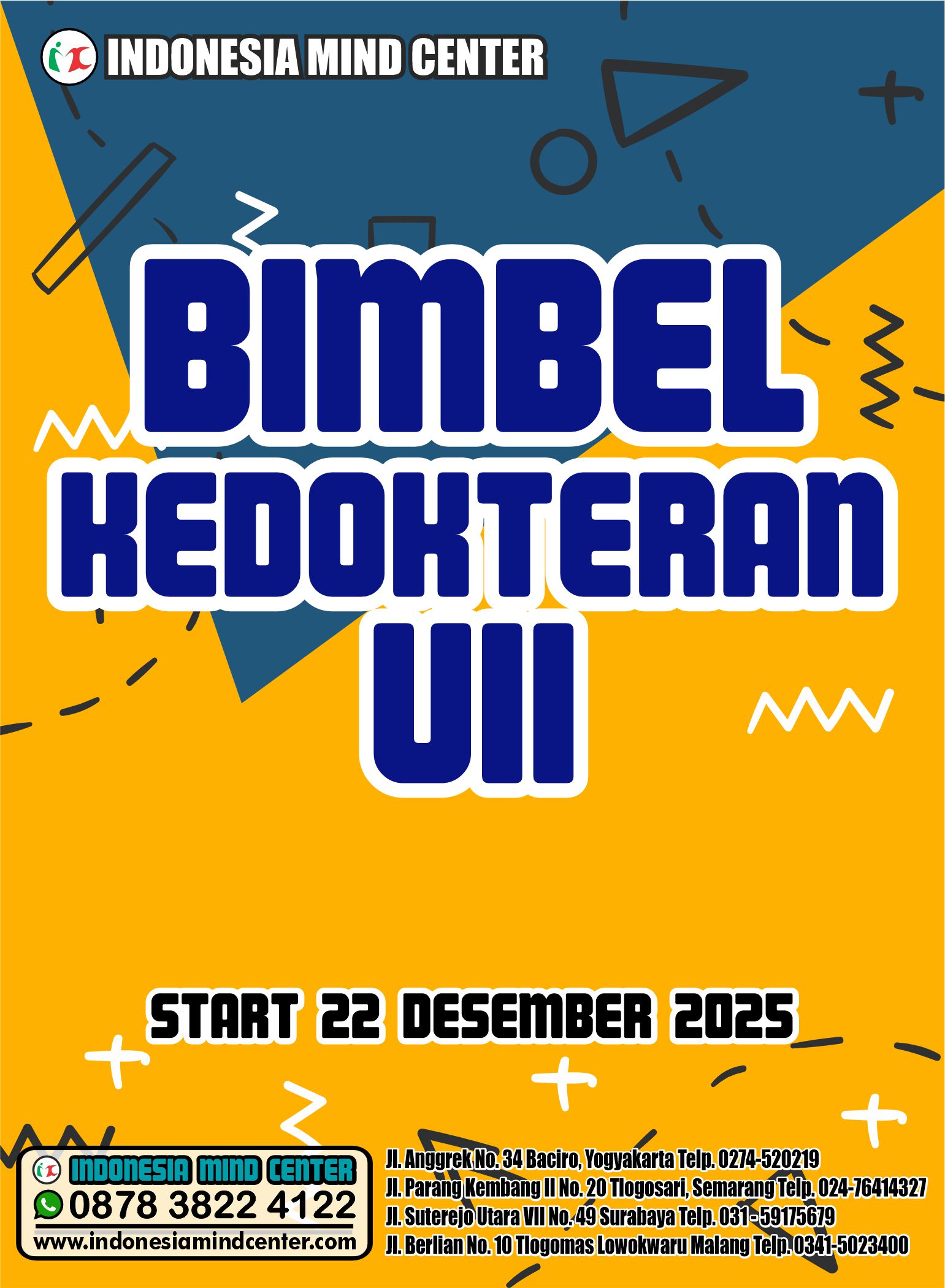 BIMBEL KEDOKTERAN UII START 22 DESEMBER 2025