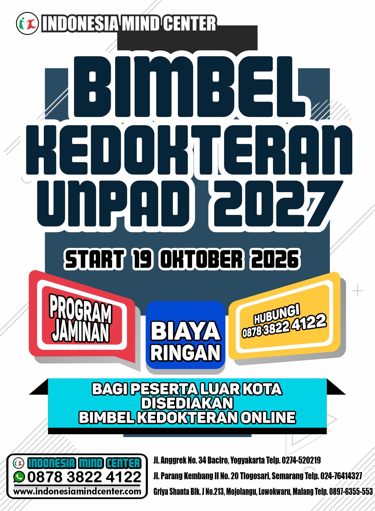 BIMBEL KEDOKTERAN UNPAD START 19 OKTOBER 2026