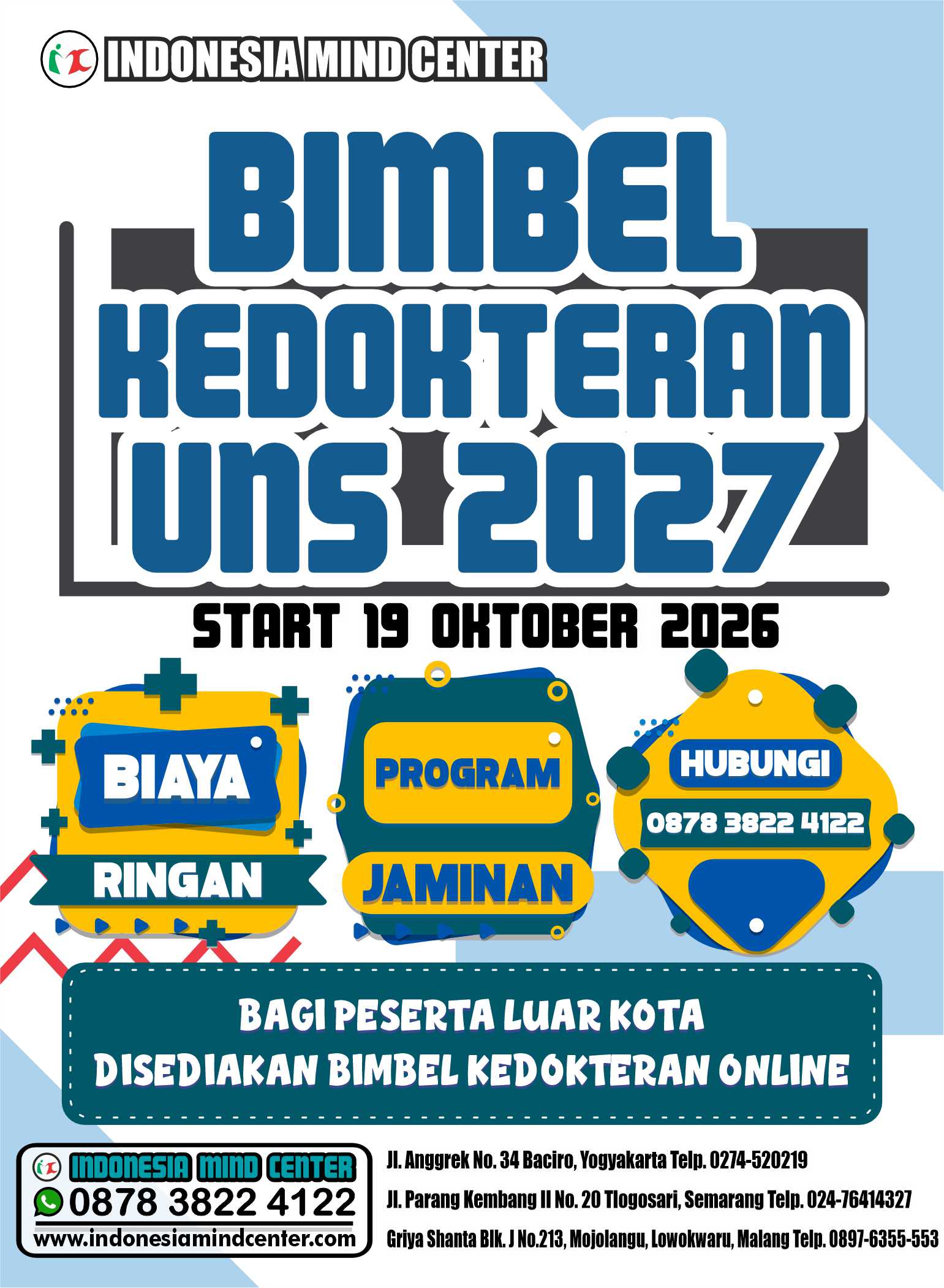 BIMBEL KEDOKTERAN UNS START 19 OKTOBER 2026