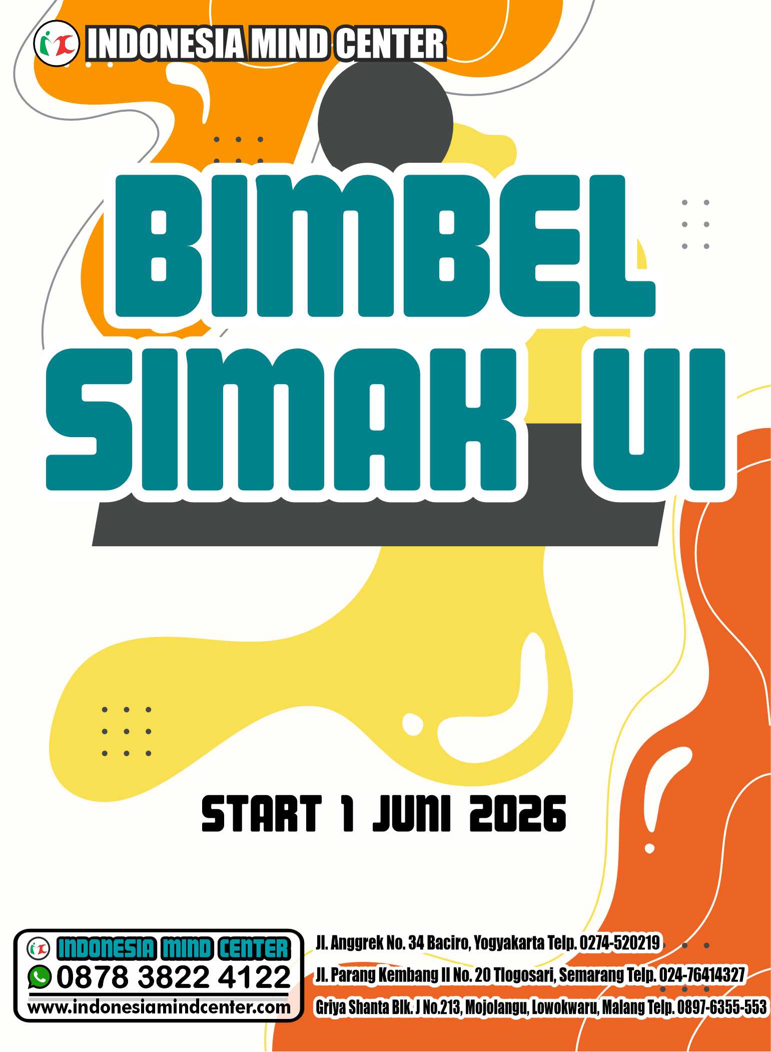 BIMBEL SIMAK UI START 1 JUNI 2026