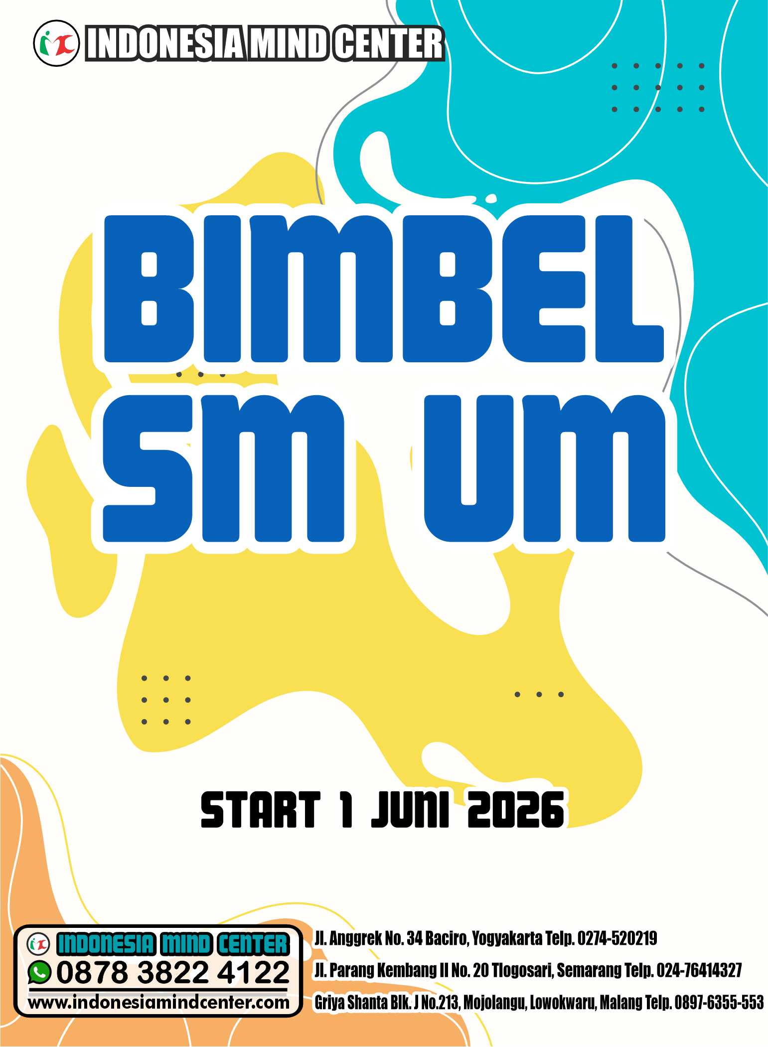 BIMBEL SM UM START 1 JUNI 2026