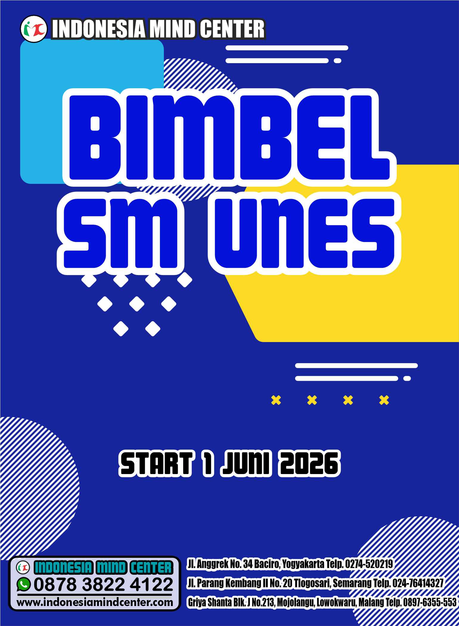 BIMBEL SM UNES START 1 JUNI 2026