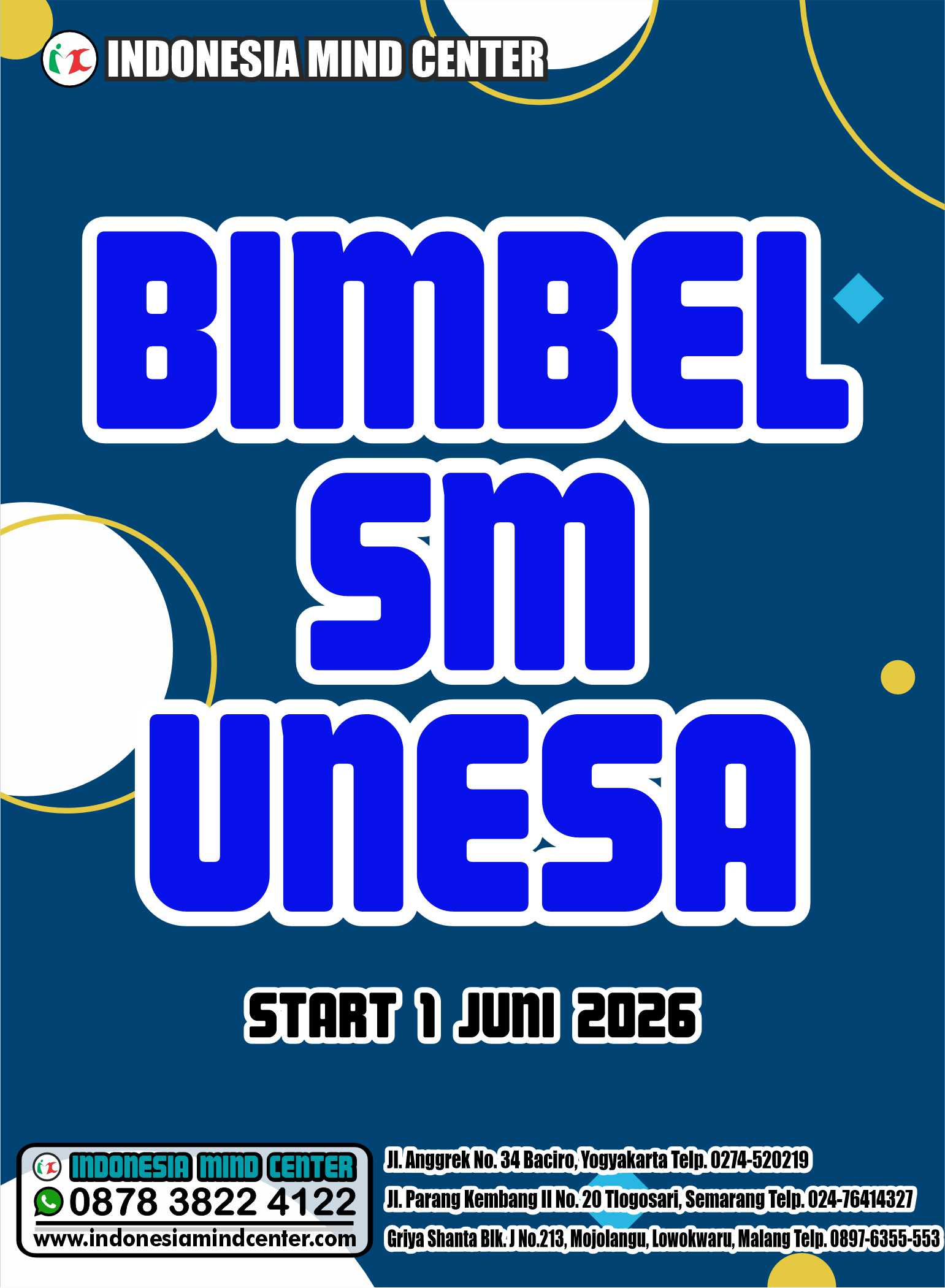BIMBEL SM UNESA START 1 JUNI 2026