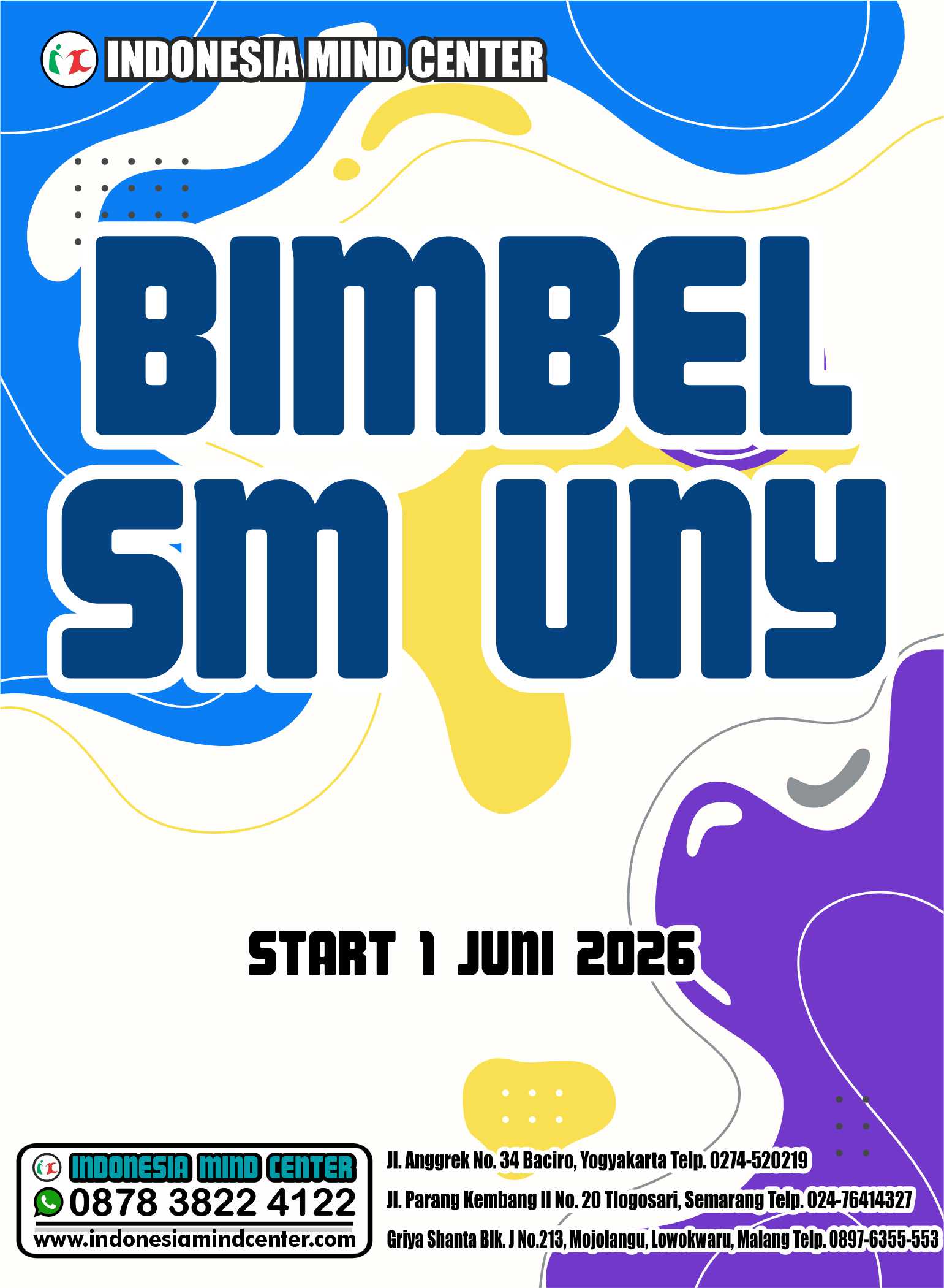 BIMBEL SM UNY START 1 JUNI 2026