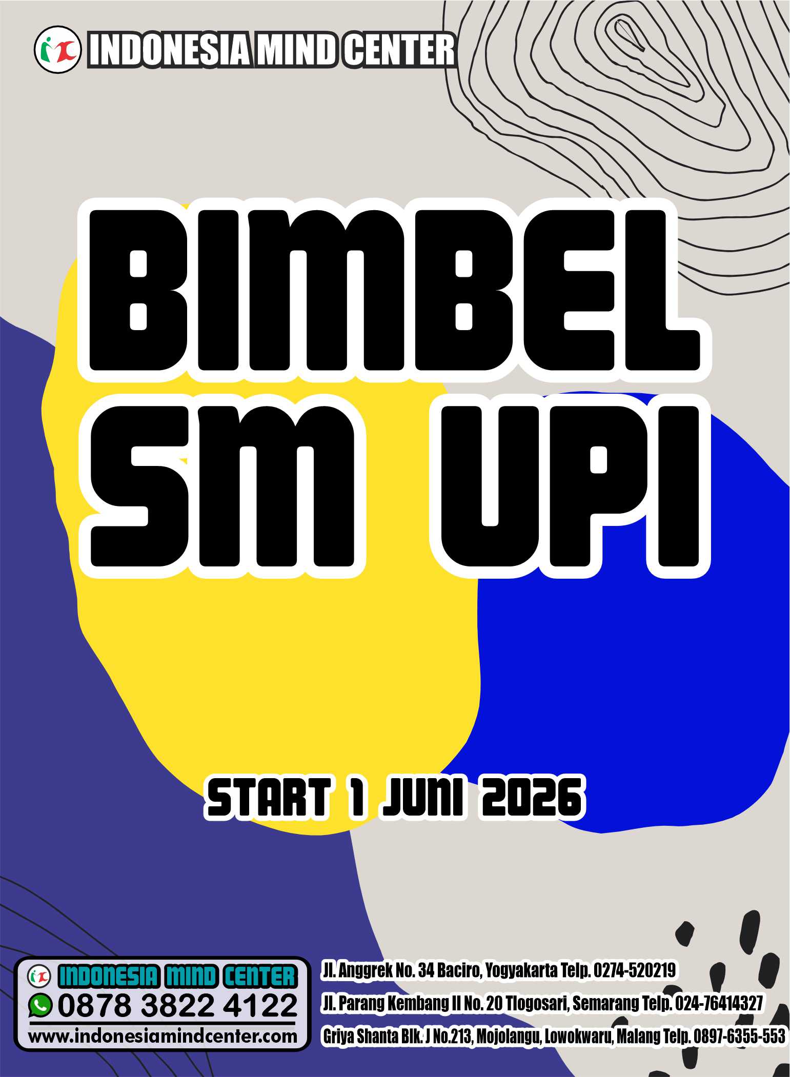 BIMBEL SM UPI START 1 JUNI 2026