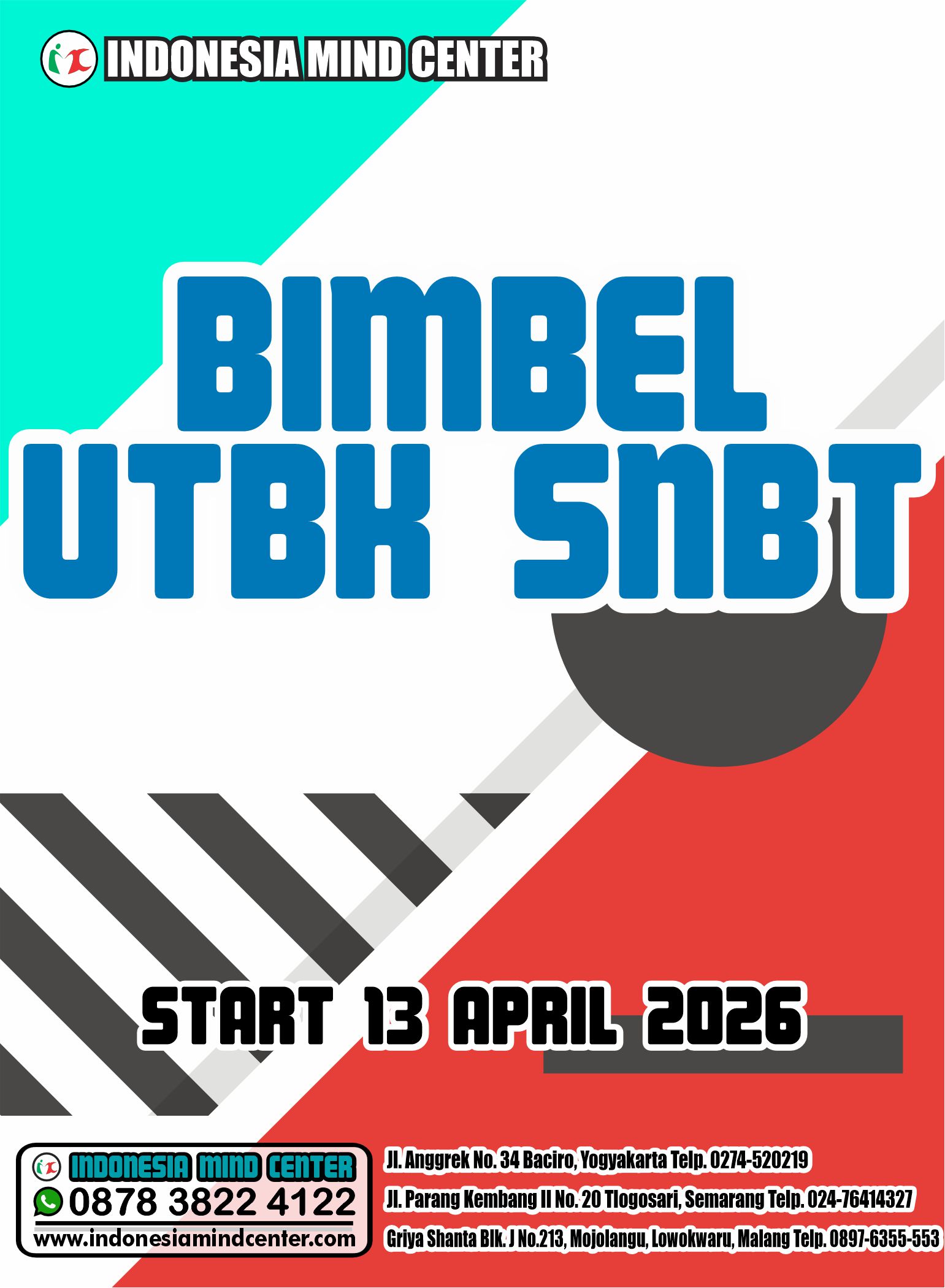 BIMBEL UTBK SNBT START 13 APRIL 2026