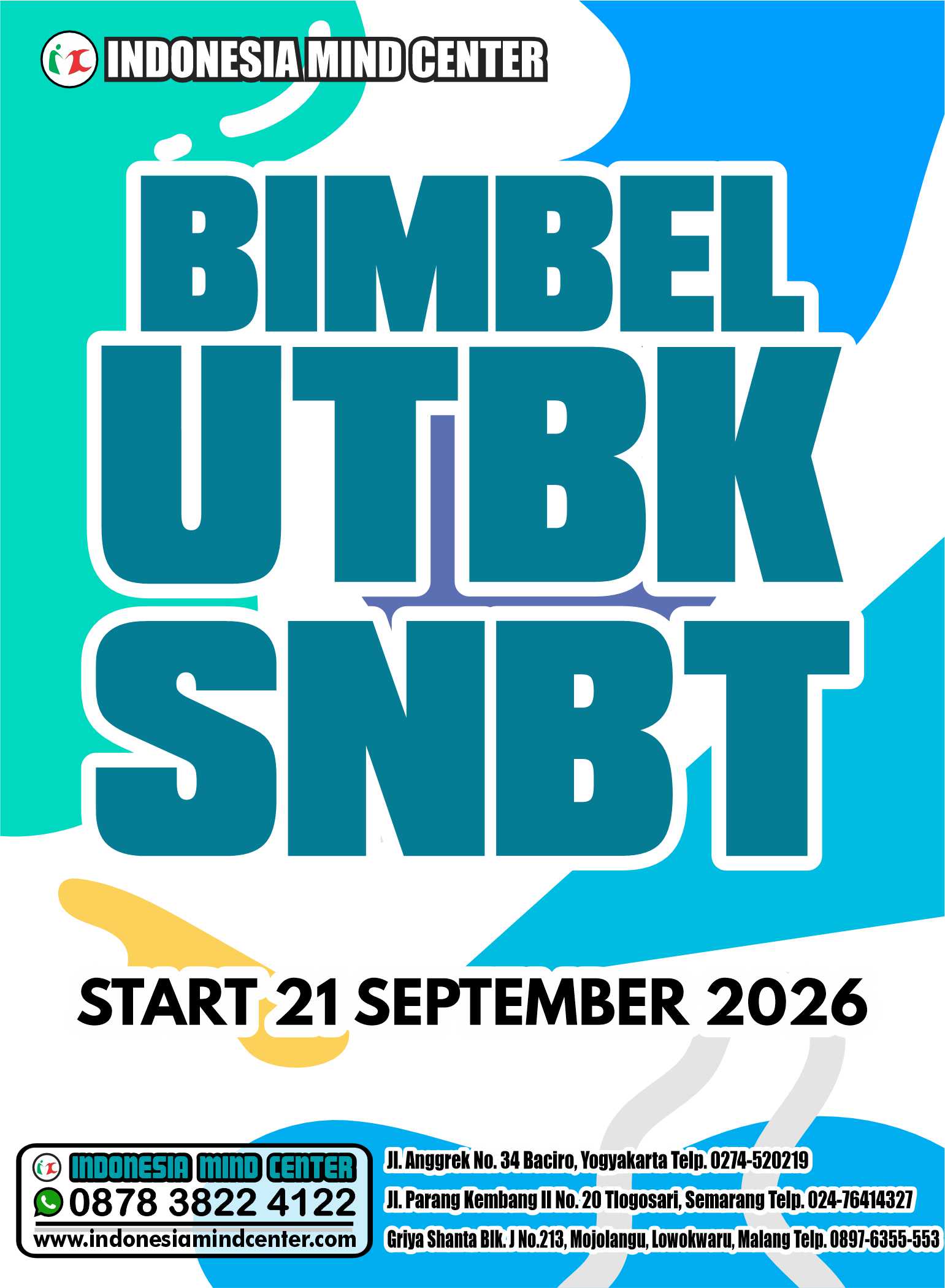 BIMBEL UTBK SNBT START 21 SEPT 2026