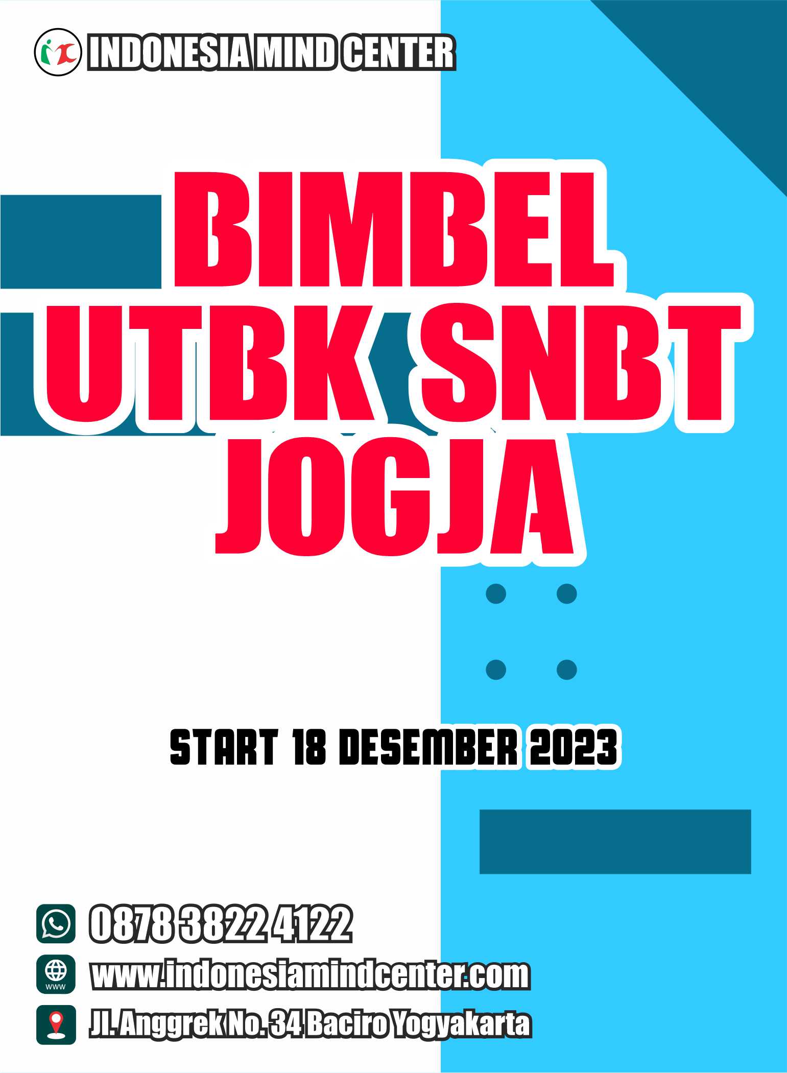 BIMBEL UTBK SNBT JOGJA START 18 DESEMBER 2023