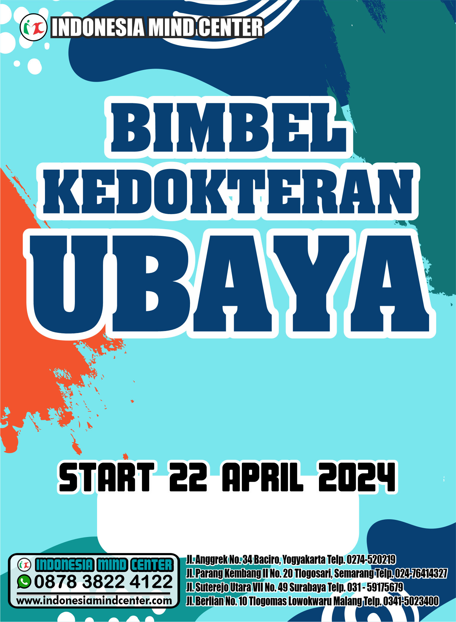 BIMBEL KEDOKTERAN UBAYA START 22 APRIL 2024
