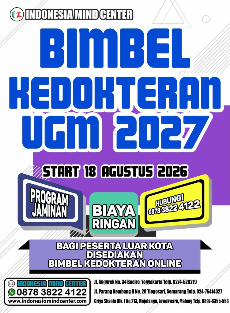 BIMBEL KEDOKTERAN UGM START 18 AGUSTUS 2026