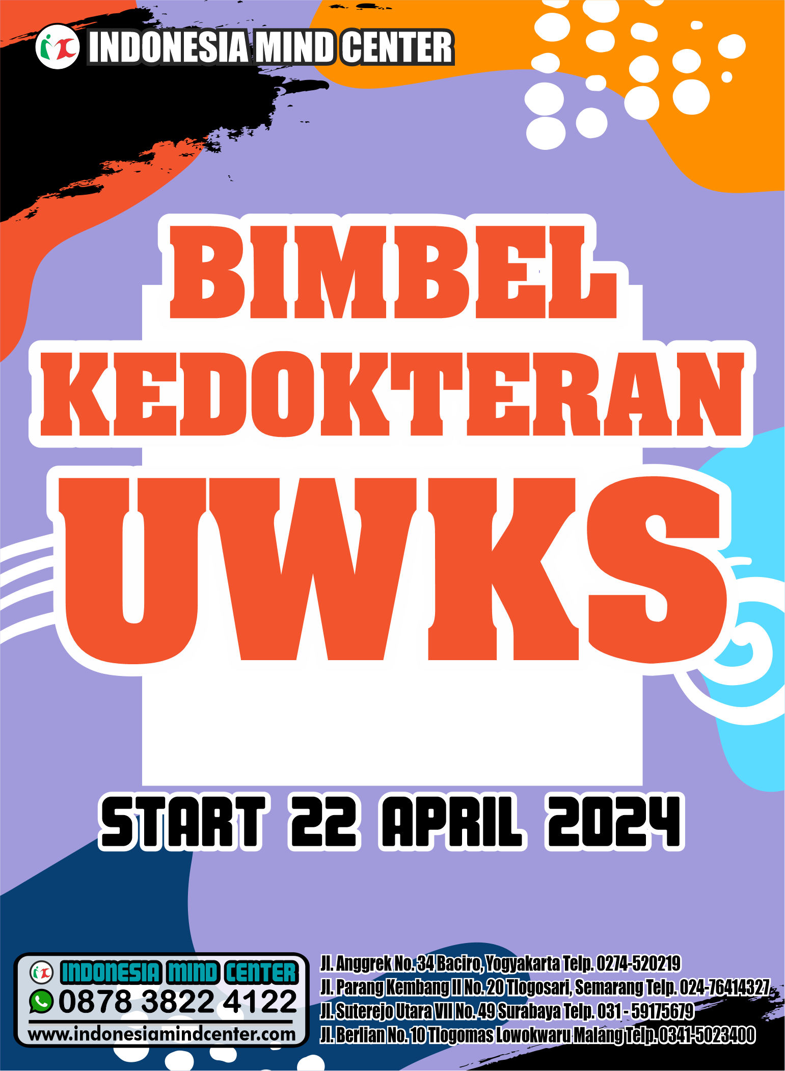 BIMBEL KEDOKTERAN UWKS START 22 APRIL 2024