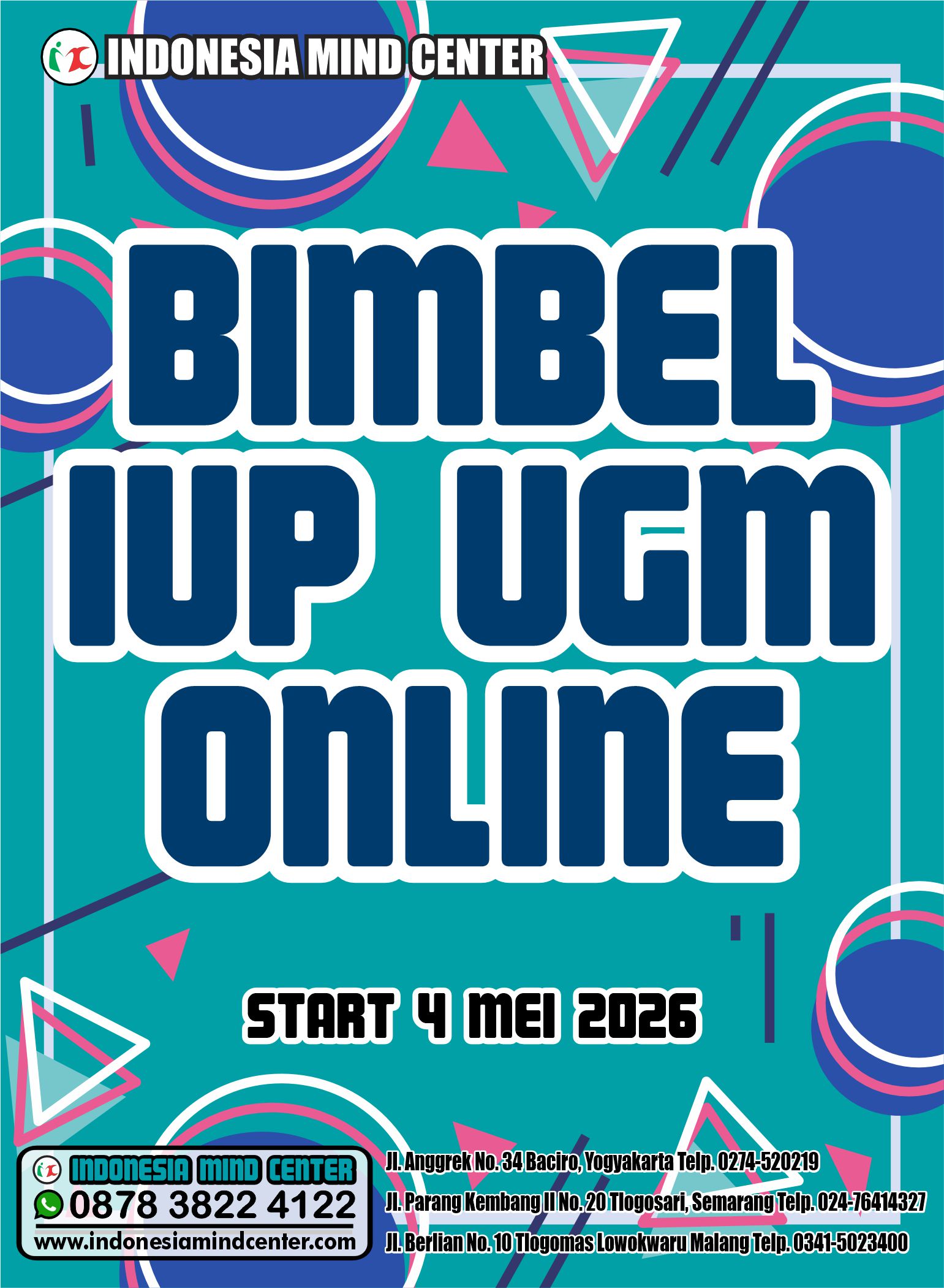 BIMBEL IUP UGM ONLINE START 4 MEI 2026