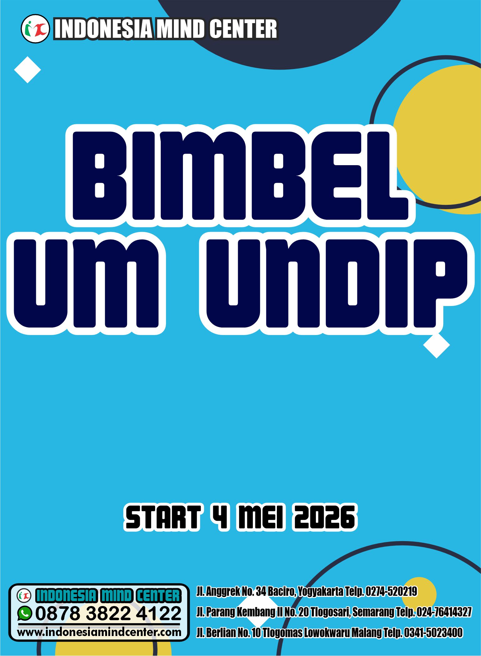 BIMBEL UM UNDIP START 4 MEI 2026
