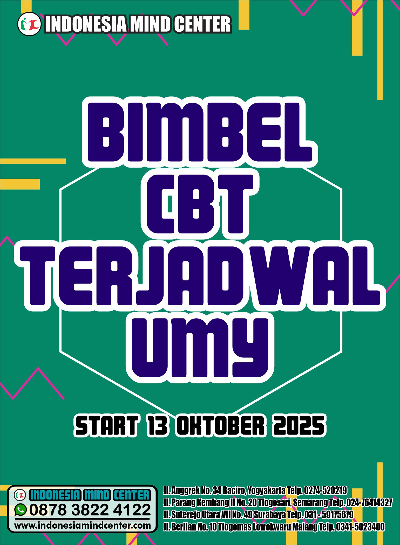 BIMBEL CBT TERJADWAL UMY START 13 OKT 2025