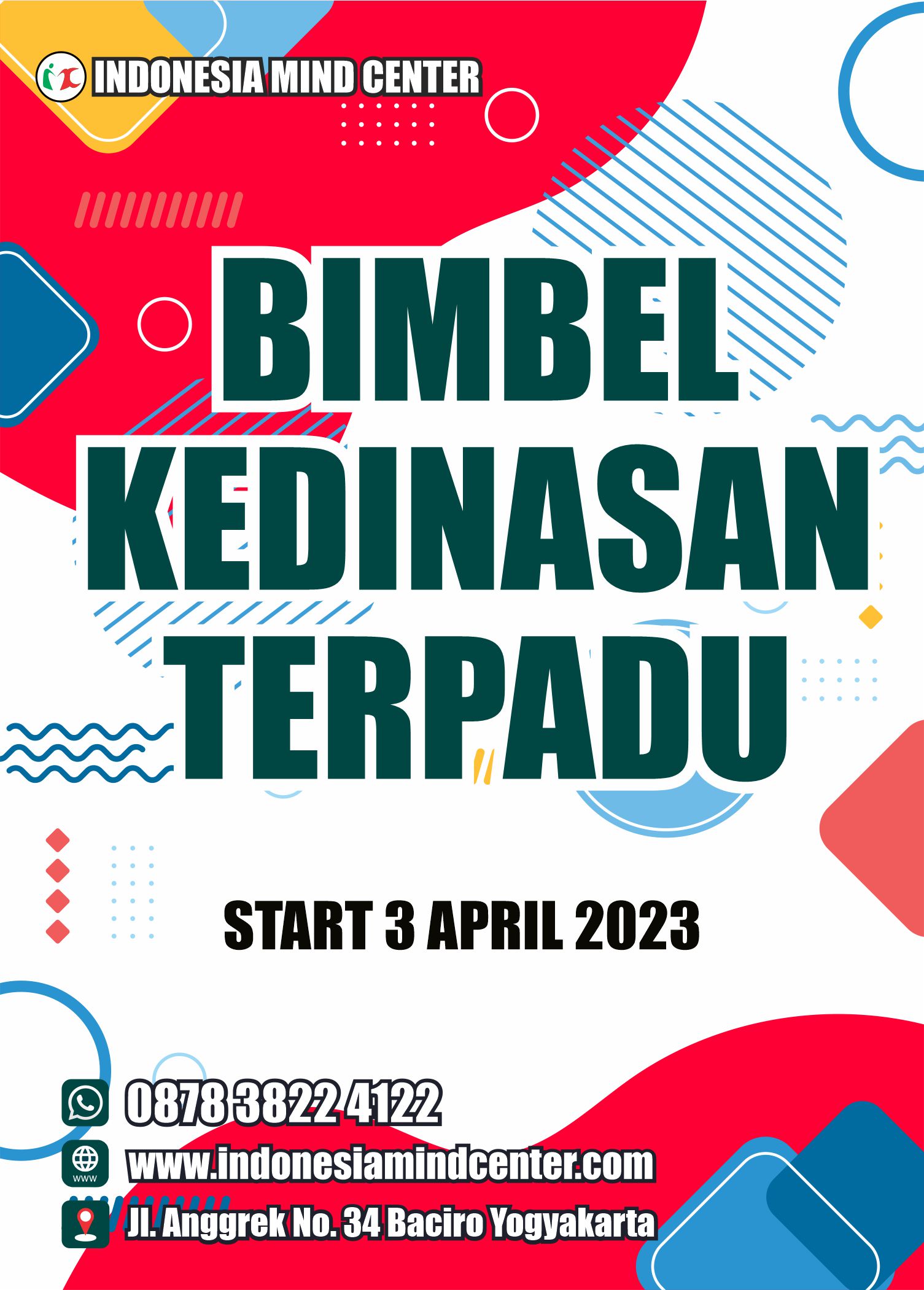 BIMBEL KEDINASAN TERPADU START 3 APRIL 2023