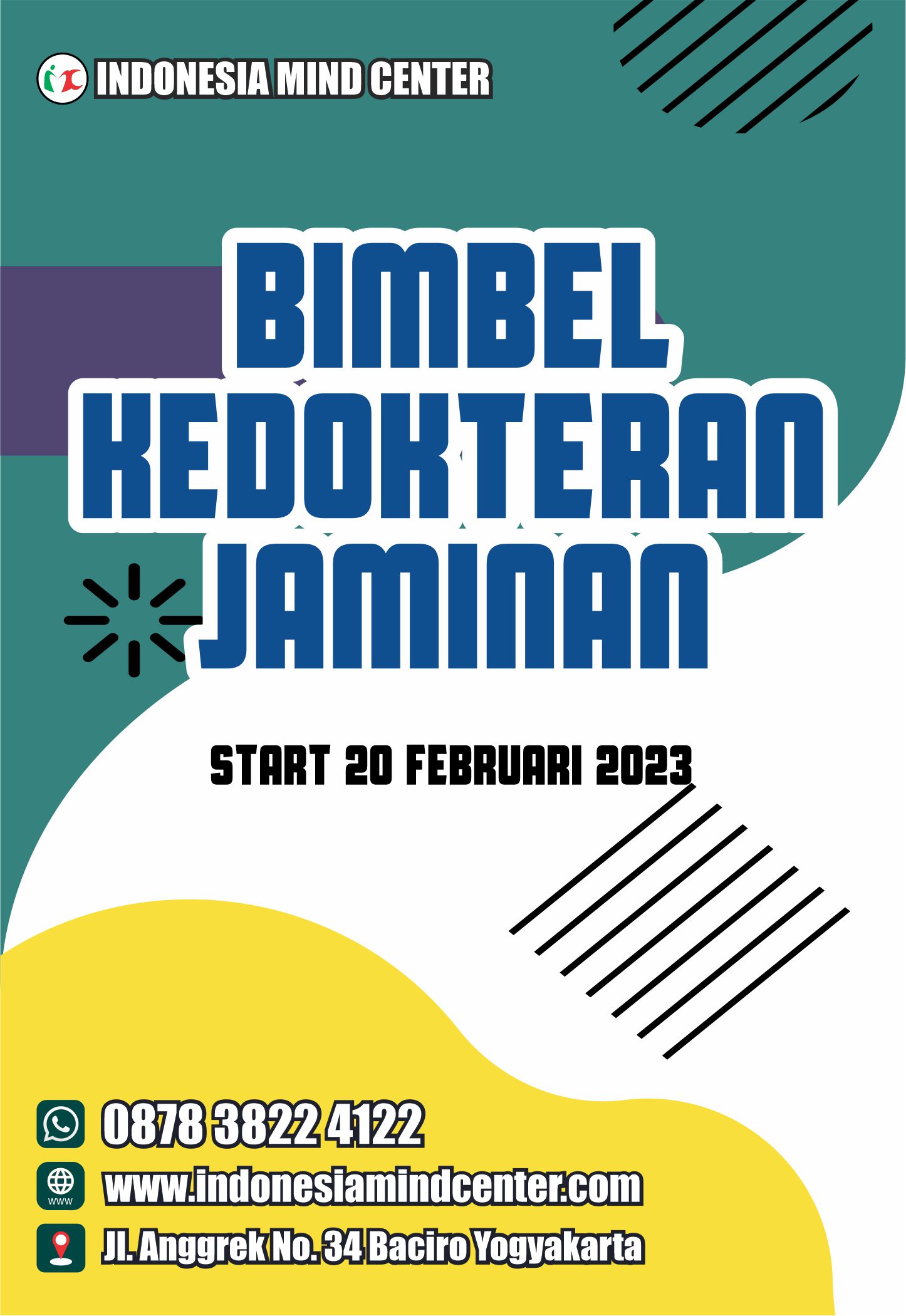 BIMBEL KEDOKTERAN JAMINAN START 20 FEBRUARI 2023