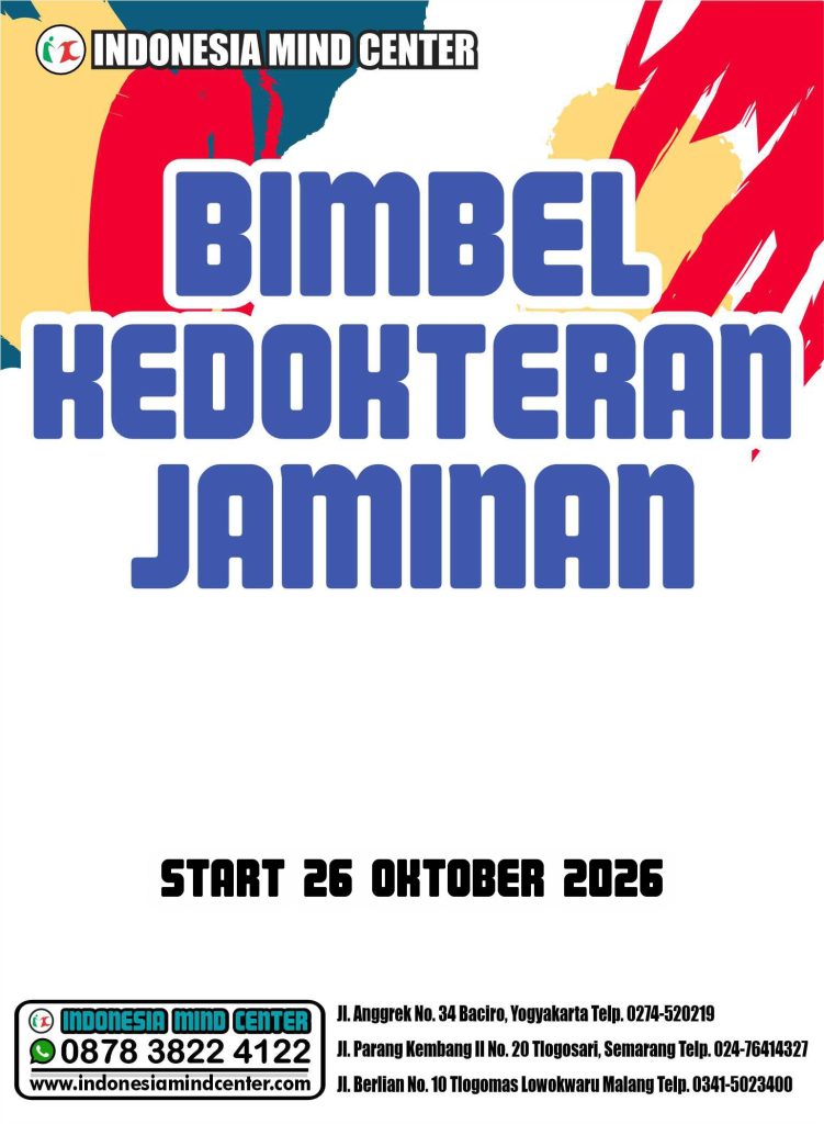BIMBEL KEDOKTERAN JAMINAN START 26 OKTOBER 2026