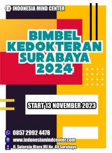 BIMBEL KEDOKTERAN SURABAYA 2024 START 13 NOVEMBER 2023