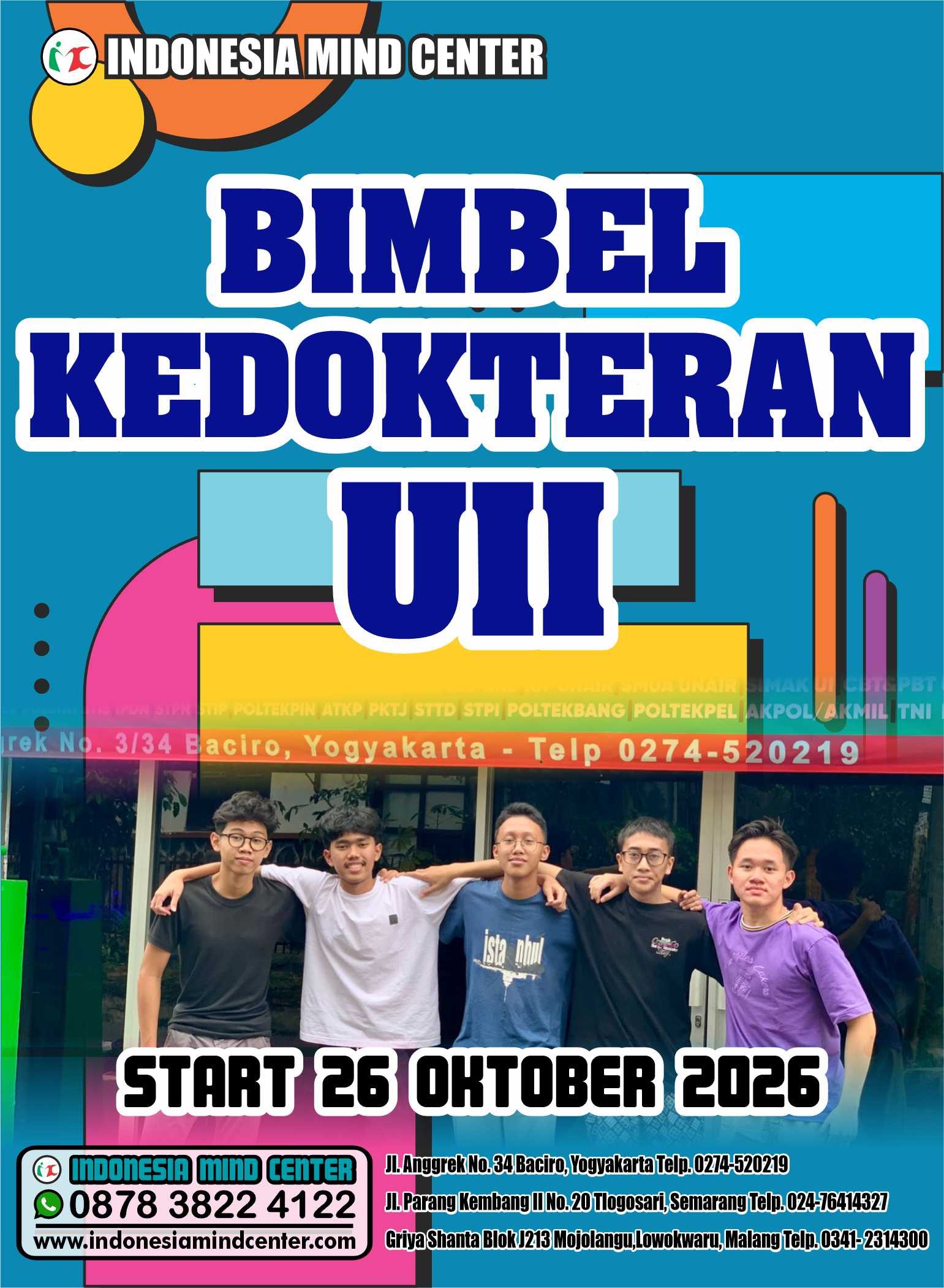 BIMBEL KEDOKTERAN UII START 26 OKTOBER 2026