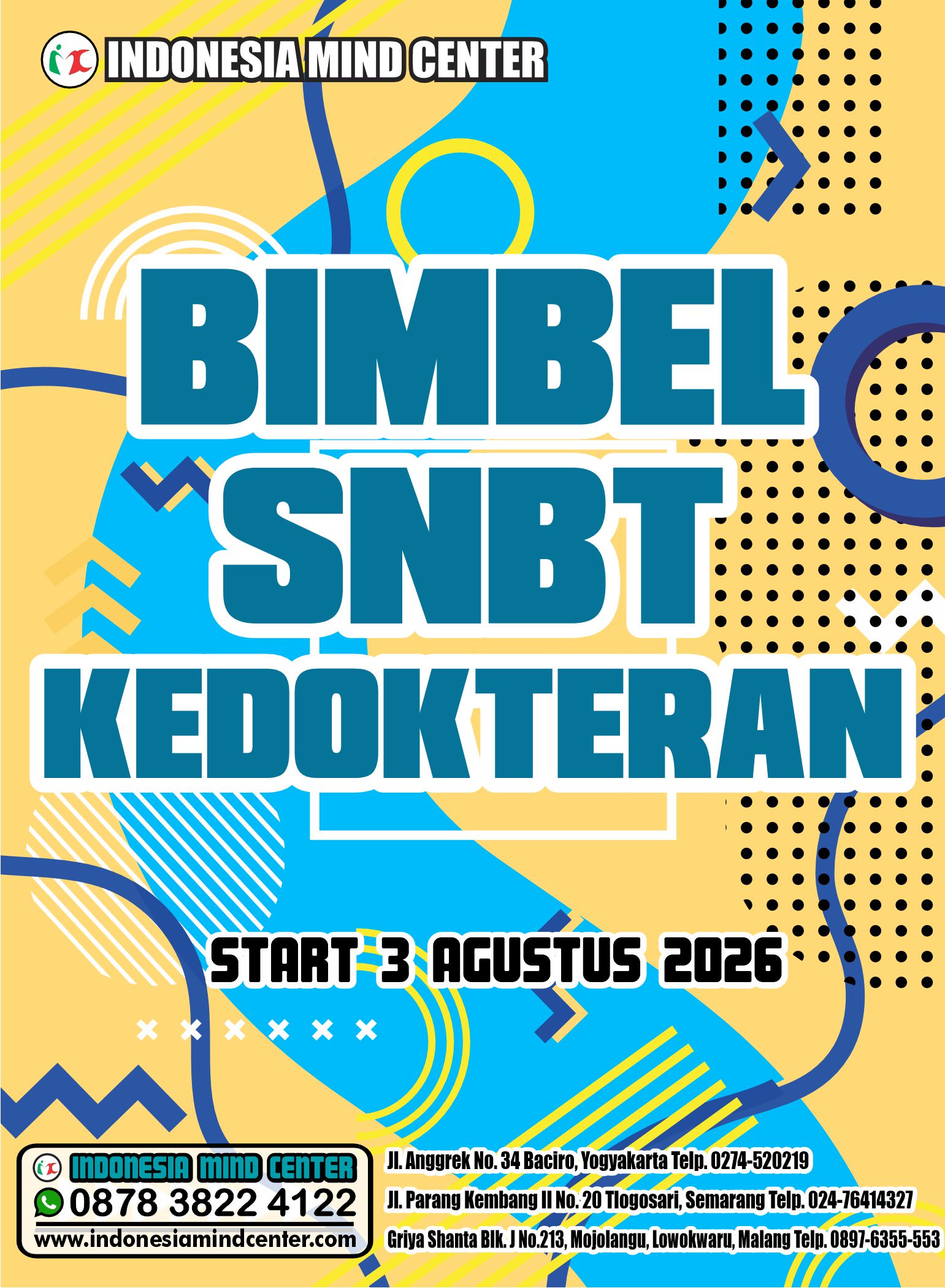 BIMBEL SNBT KEDOKTERAN START 3 AGUSTUS 2026