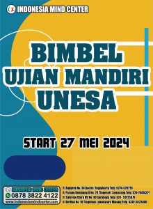 BIMBEL UJIAN MANDIRI UNESA START 27 MEI 2024