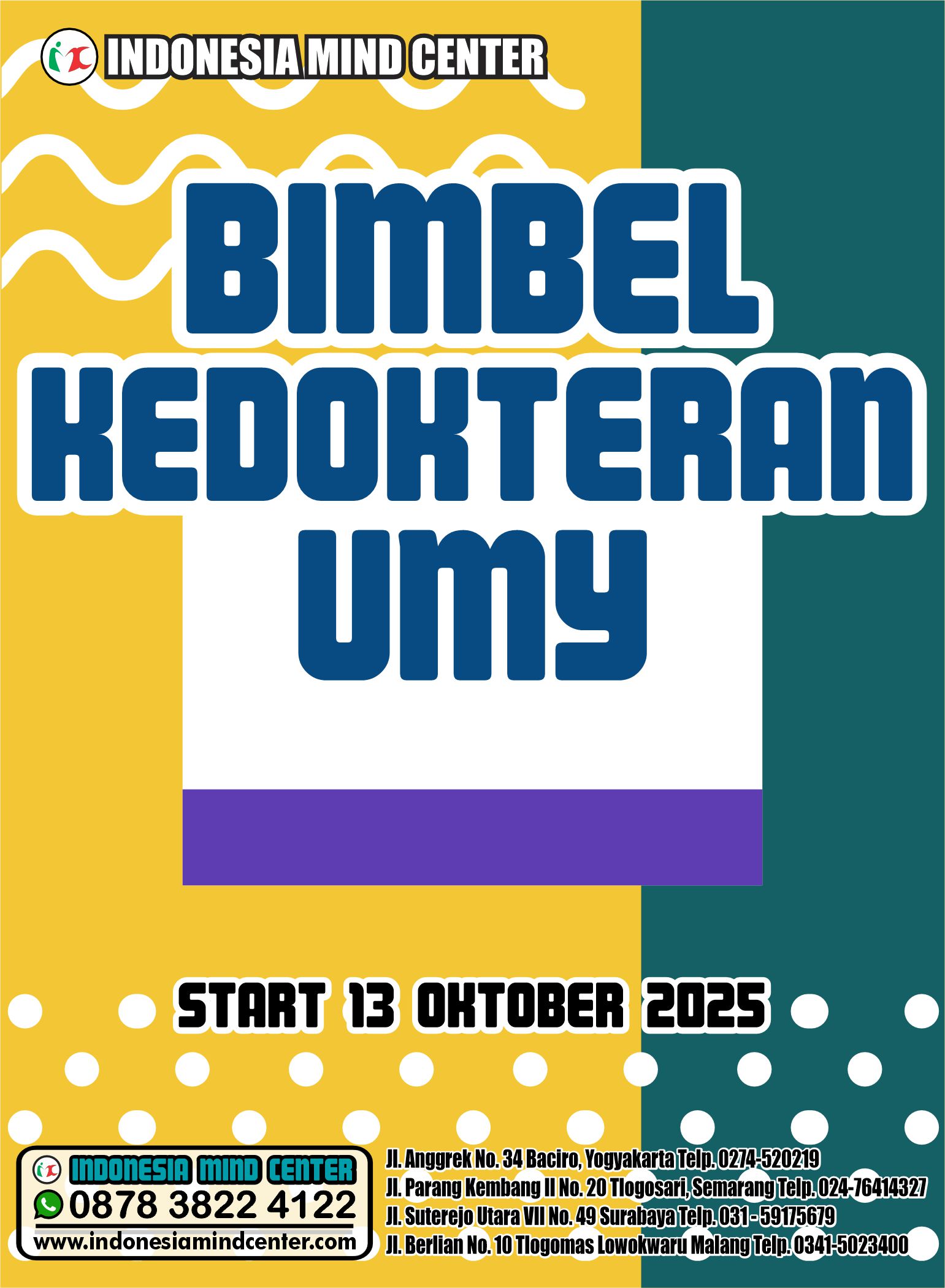 BIMBEL KEDOKTERAN UMY START 13 OKT 2025
