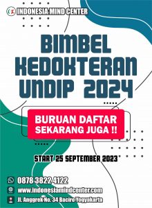 BIMBEL KEDOKTERAN UNDIP 2024 START 25 SEPTEMBER 2023