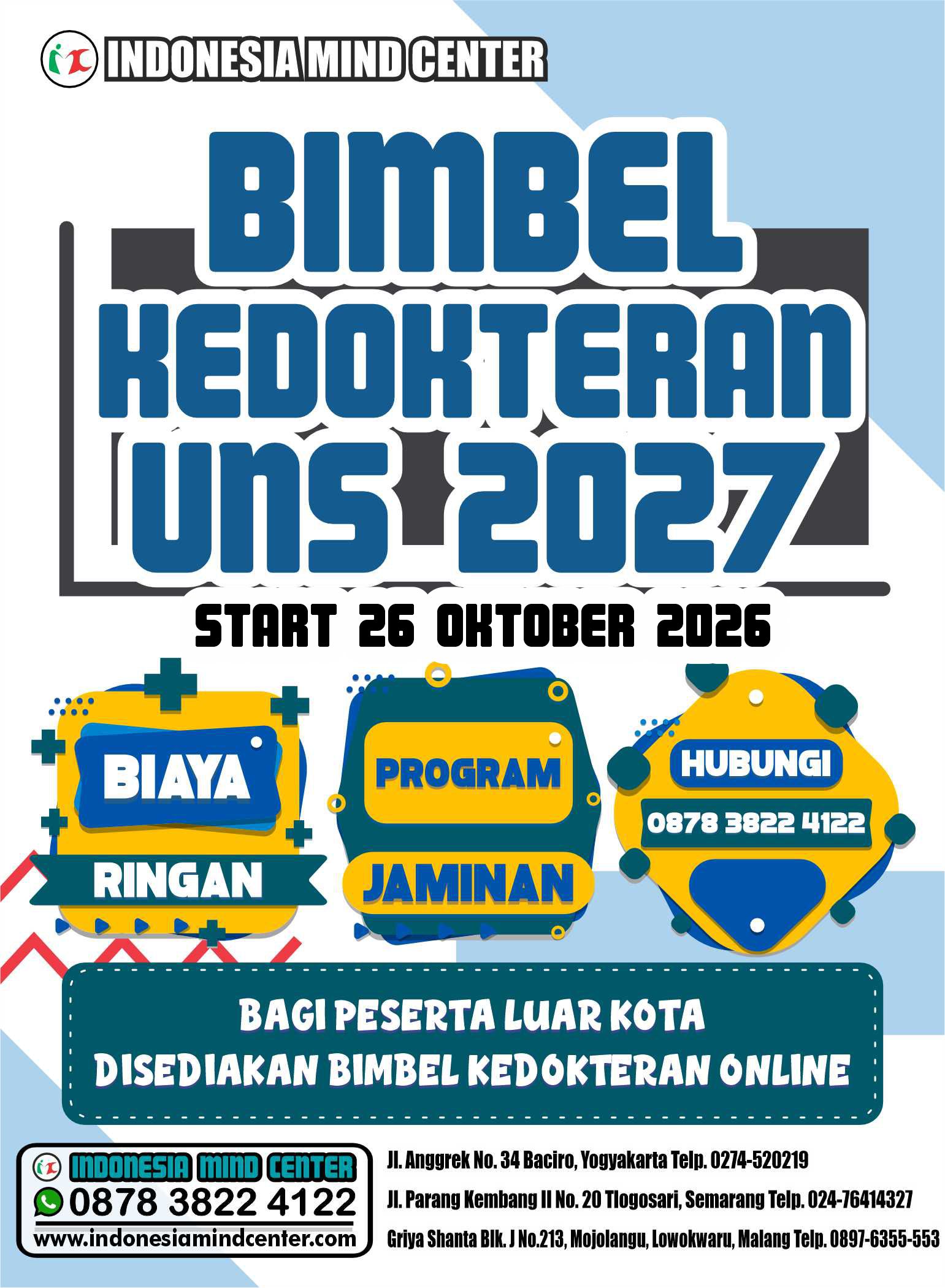 BIMBEL KEDOKTERAN UNS START 26 OKTOBER 2026