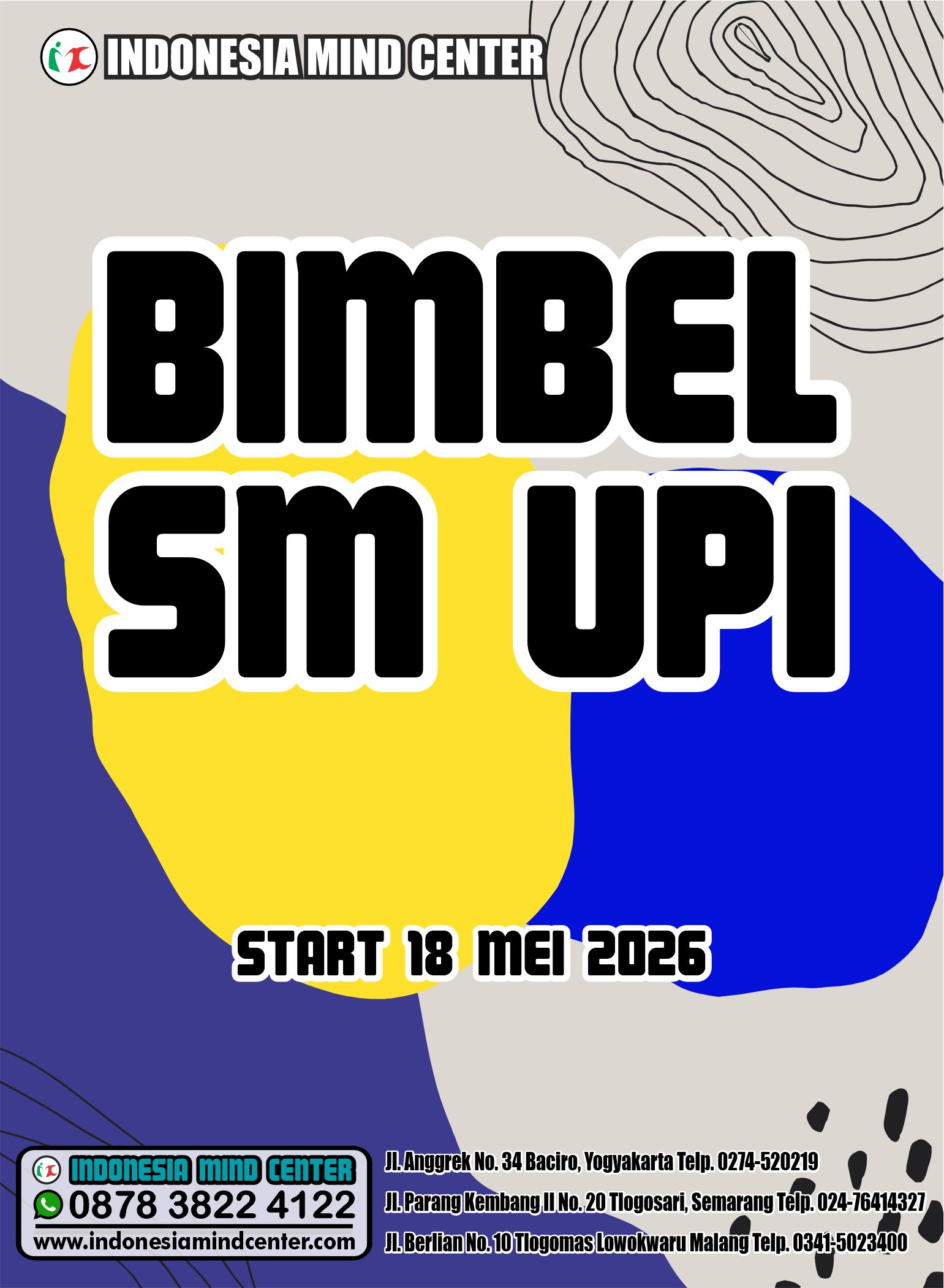 BIMBEL SM UPI START 18 MEI 2026