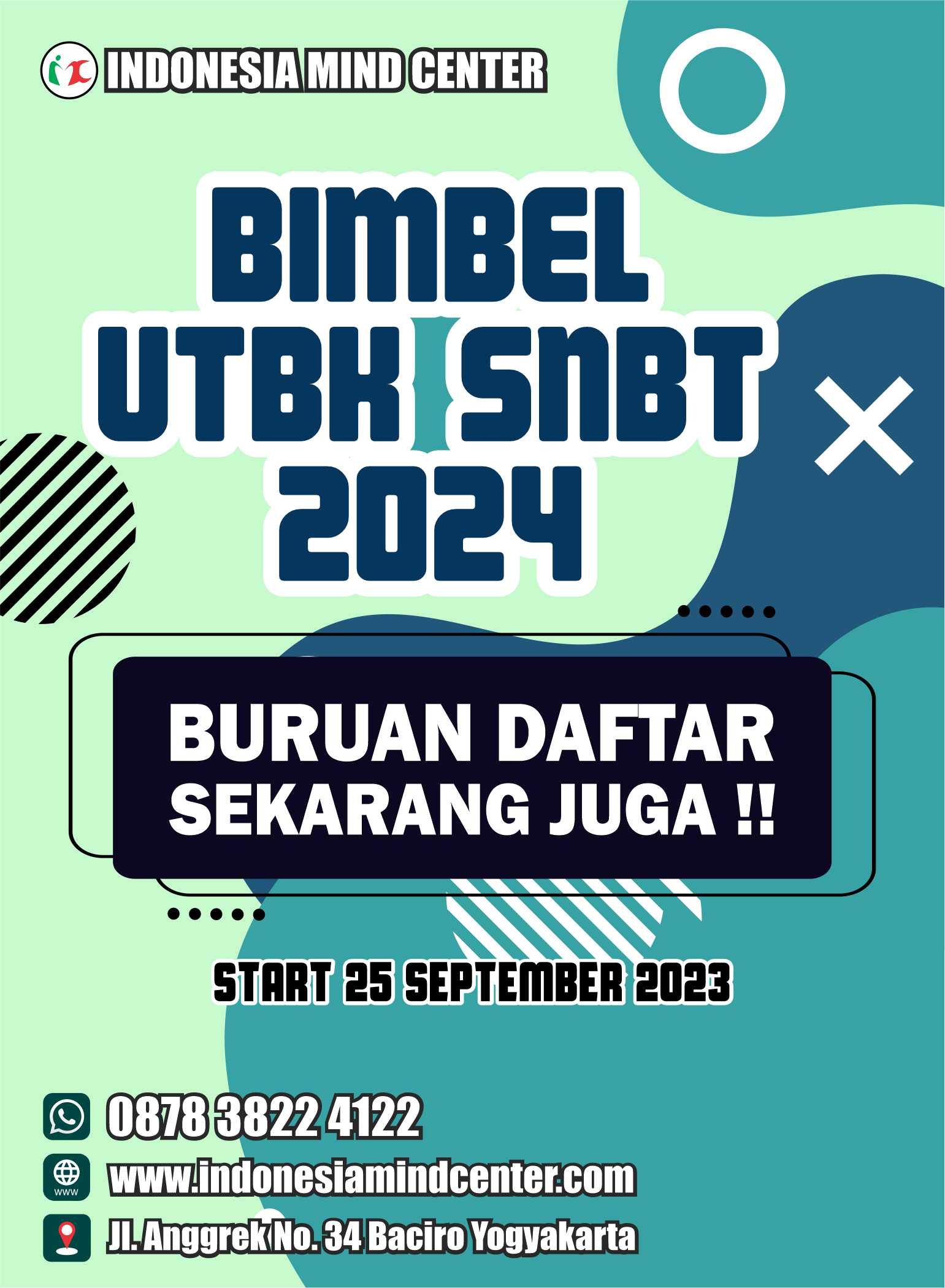 BIMBEL UTBK SNBT 2024 START 25 SEPTEMBER 2023