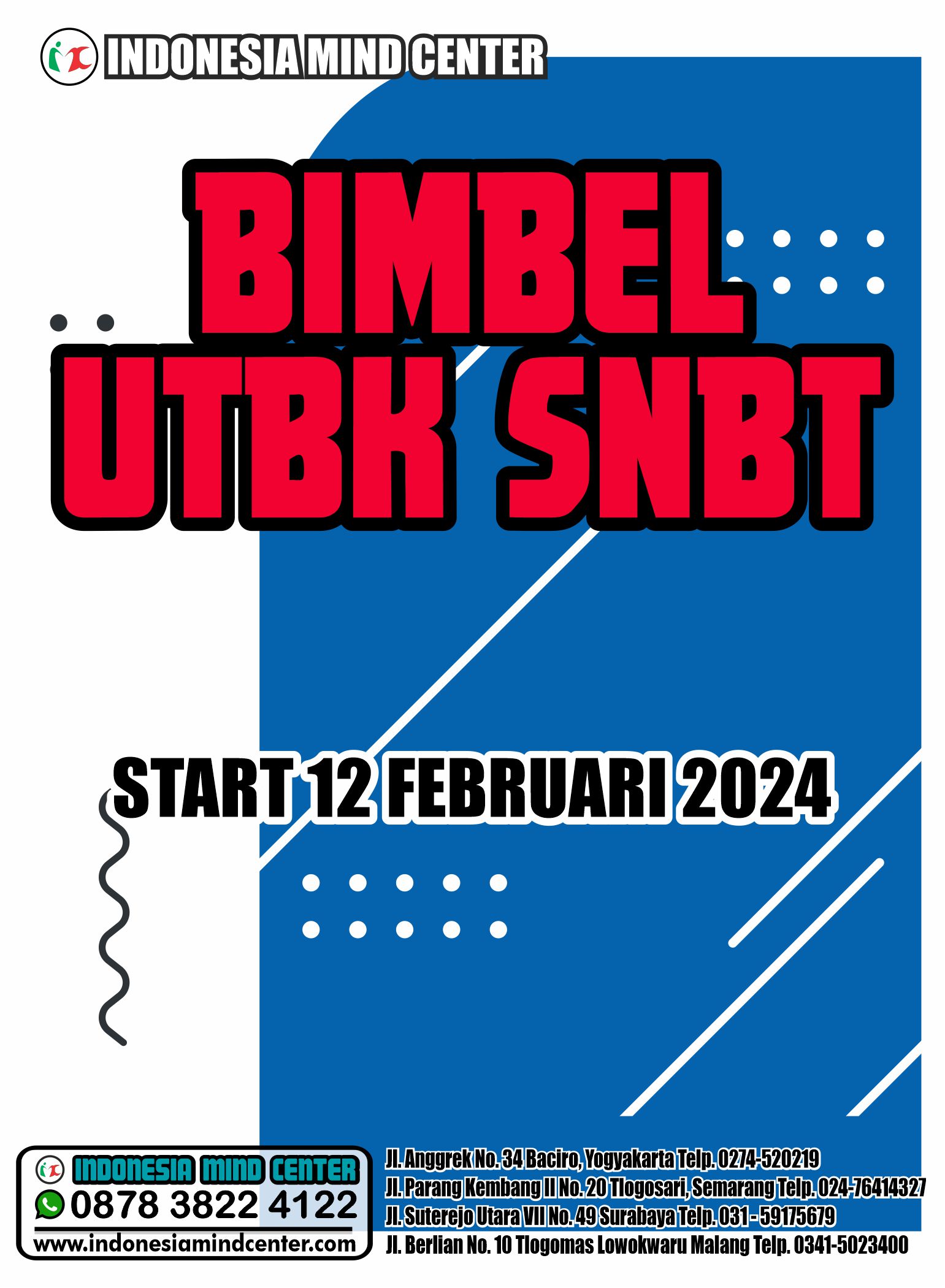 BIMBEL UTBK SNBT START 12 FEBRUARI 2024