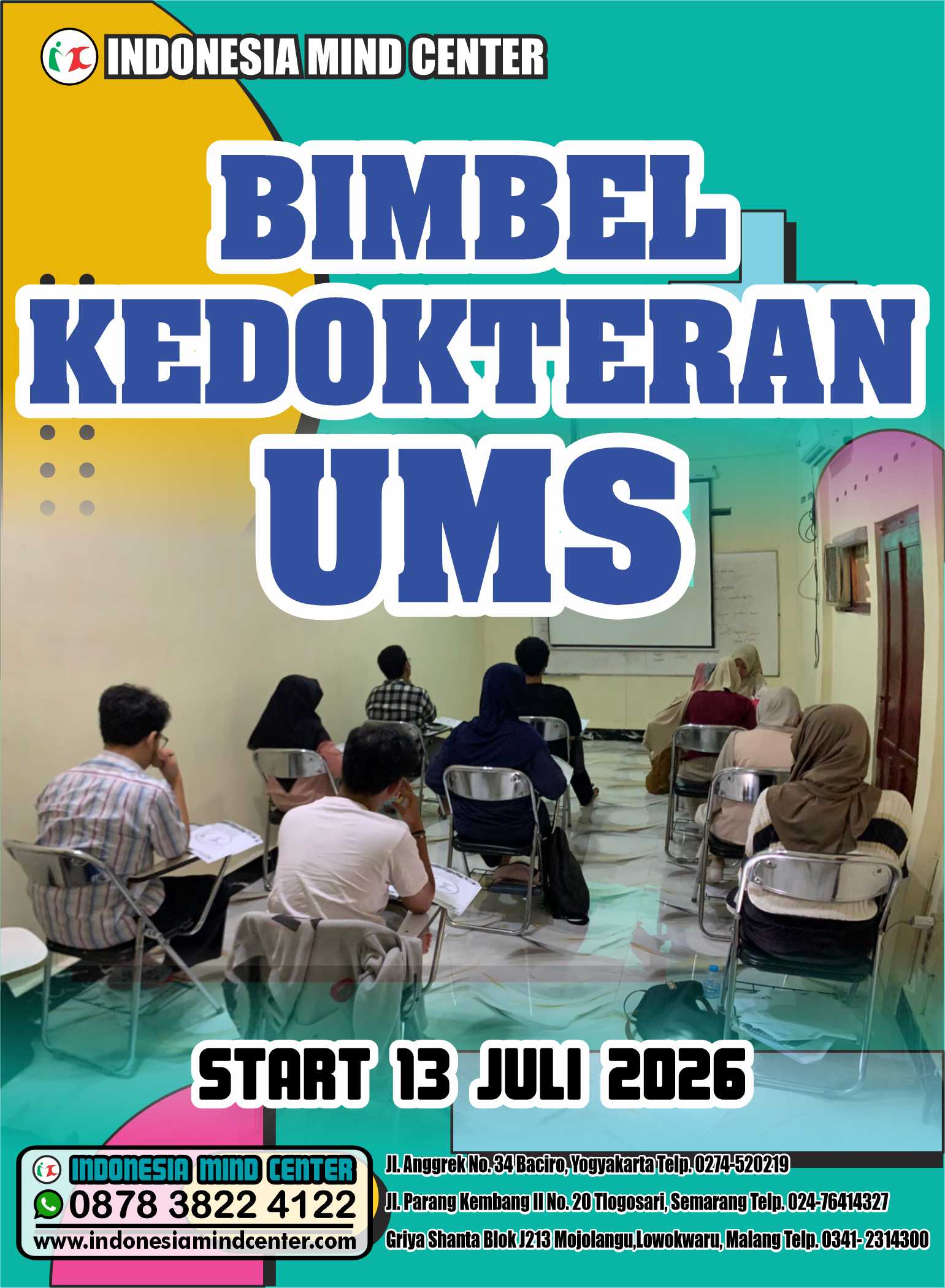 BIMBEL KEDOKTERAN UMS START 13 JULI 2026