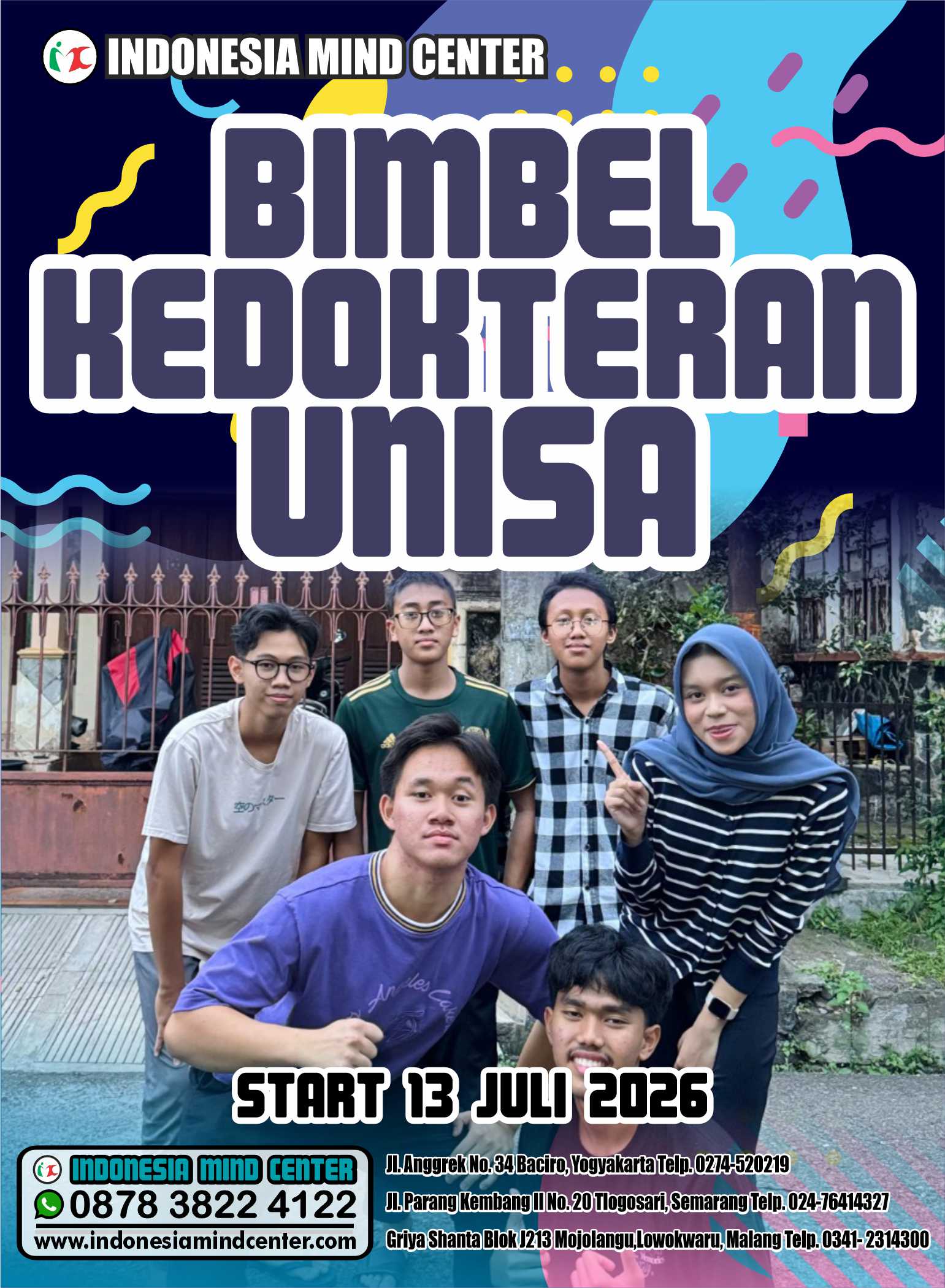 BIMBEL KEDOKTERAN UNISA START 13 JULI 2026
