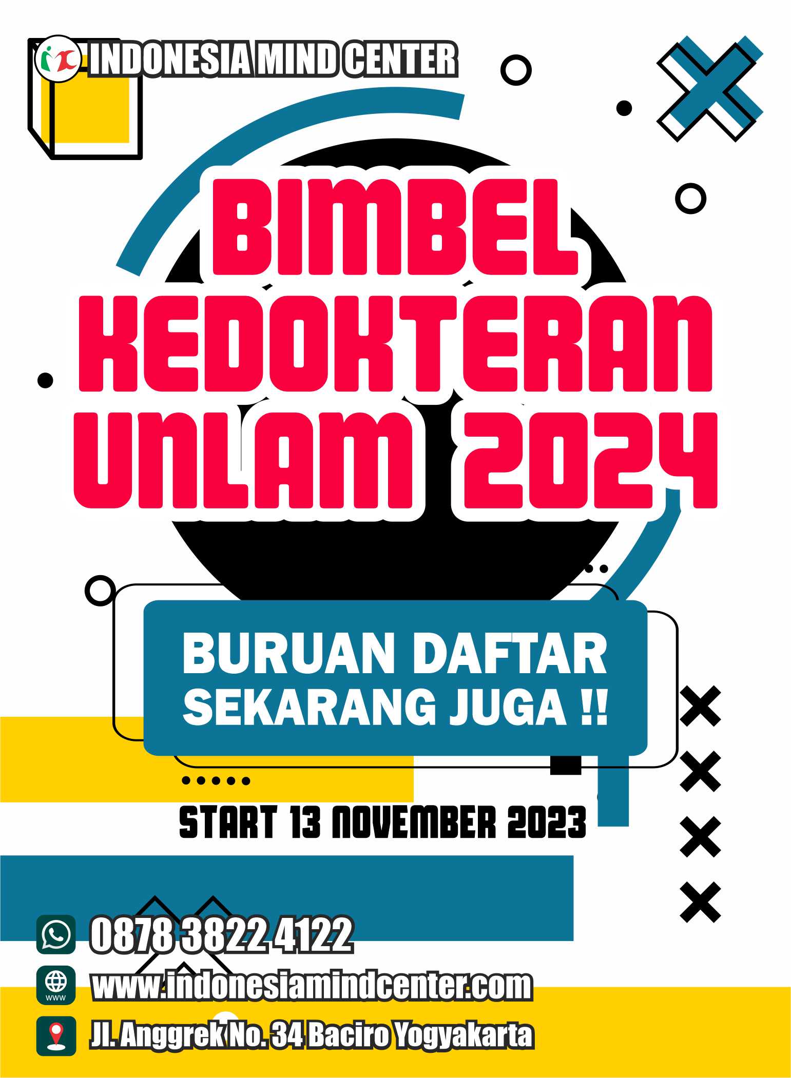 BIMBEL KEDOKTERAN UNLAM 2024 START 13 NOVEMBER 2023