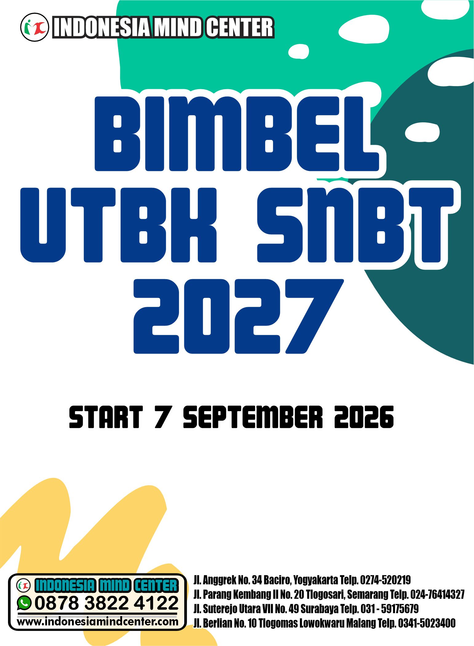 BIMBEL UTBK SNBT 2027 START 7 SEPT 2026