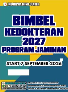 BIMBEL KEDOKTERAN 2027 PROGRAM JAMINAN. START 7 SEPT 2026.