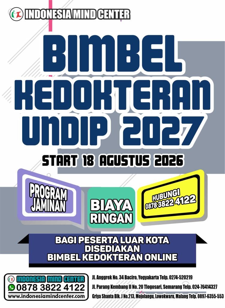BIMBEL KEDOKTERAN UNDIP START 18 AGUSTUS 2026