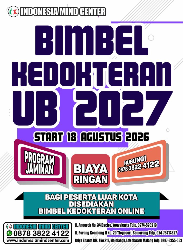 BIMBEL KEDOKTERAN UB START 18 AGUSTUS 2026