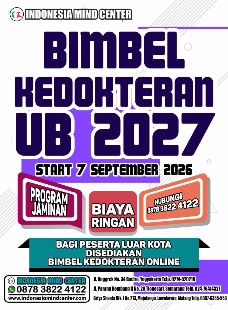 BIMBEL KEDOKTERAN UB START 7 SEPTEMBER 2026