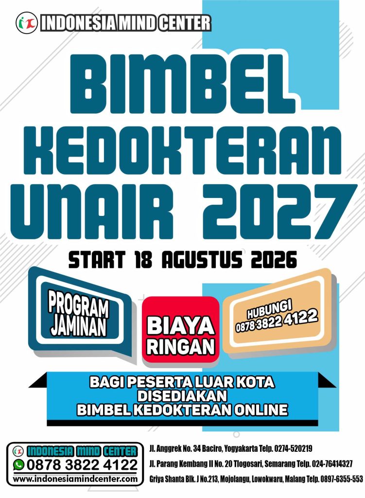 BIMBEL KEDOKTERAN UNAIR START 18 AGUSTUS 2026
