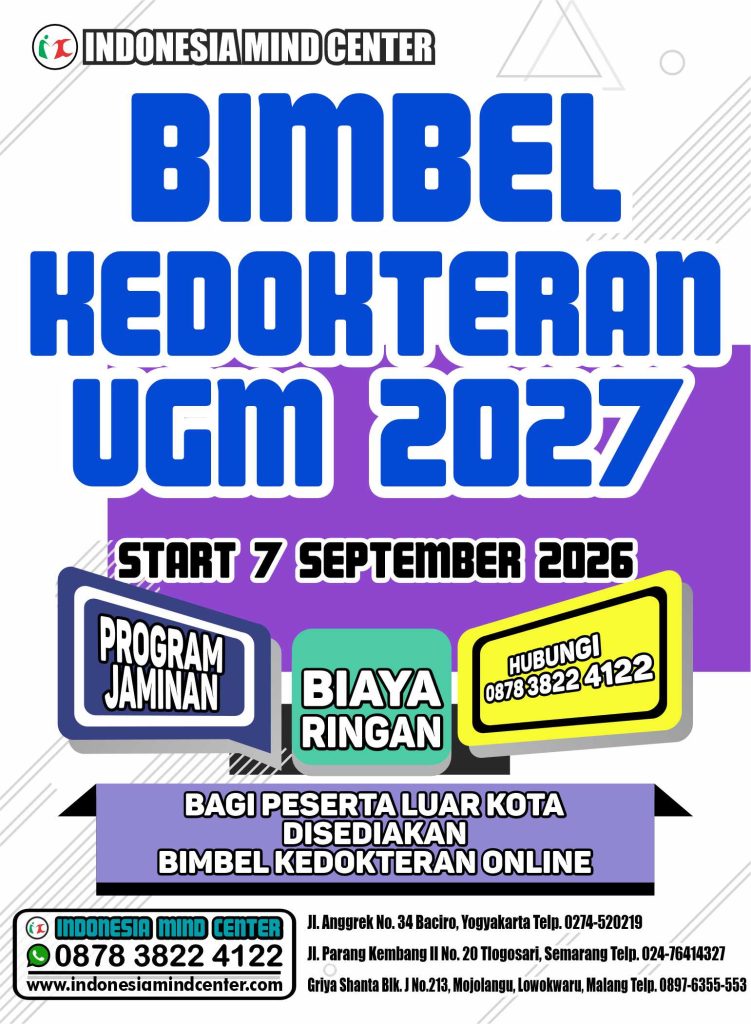 BIMBEL KEDOKTERAN UGM START 7 SEPTEMBER 2026