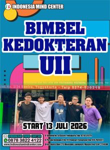 BIMBEL KEDOKTERAN UII START 13 JULI 2026